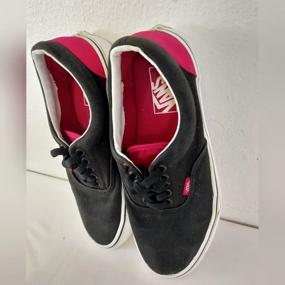 Vans Mens Era 721494 Black Casual Shoes Sneakers Size 7.5 - Picture 8 of 12